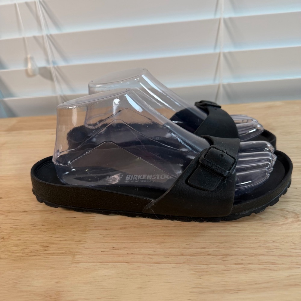 Birkenstock Madrid Essentials EVA Sandals Women's Black Slip-On Comfort - 7 - Picture 3 of 9
